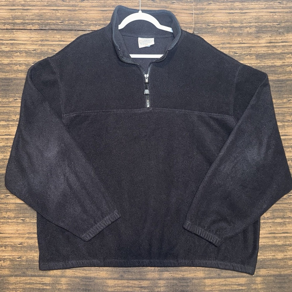 Timberline Quarter Zip Jacket Mens 2XL Black Fleece Pullover Outdoor
